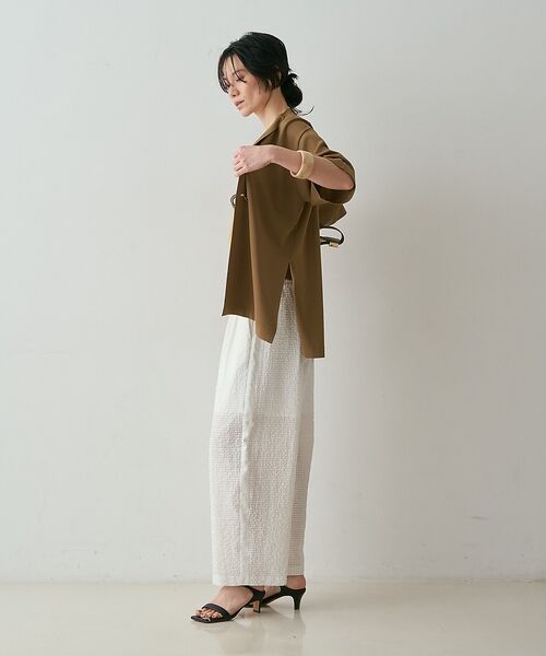 qualite / カリテ カーディガン・ボレロ | 【接触冷感・セットアップ対応】レーヨンストレッチニットジャケット【予約】 | 詳細5