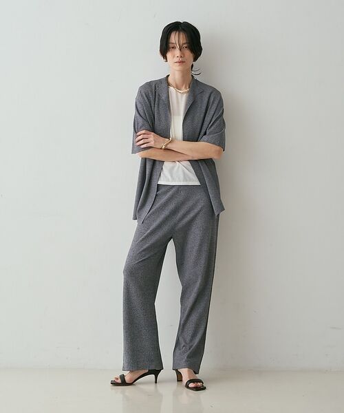 qualite / カリテ カーディガン・ボレロ | 【接触冷感・セットアップ対応】レーヨンストレッチニットジャケット【予約】 | 詳細21