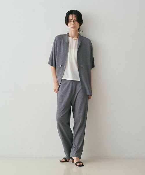 qualite / カリテ カーディガン・ボレロ | 【接触冷感・セットアップ対応】レーヨンストレッチニットジャケット【予約】 | 詳細22
