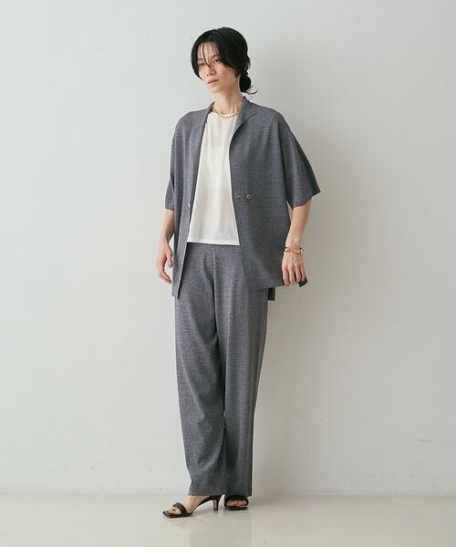 qualite / カリテ カーディガン・ボレロ | 【接触冷感・セットアップ対応】レーヨンストレッチニットジャケット【予約】 | 詳細23