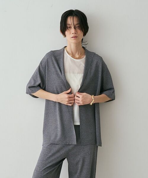 qualite / カリテ カーディガン・ボレロ | 【接触冷感・セットアップ対応】レーヨンストレッチニットジャケット【予約】 | 詳細25