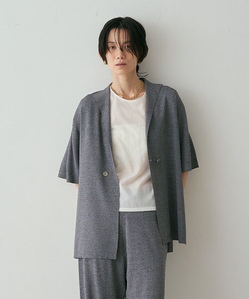 qualite / カリテ カーディガン・ボレロ | 【接触冷感・セットアップ対応】レーヨンストレッチニットジャケット【予約】 | 詳細29