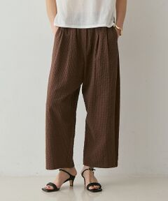 qualite / カリテ パンツ | 【セットアップ対応】シアーギンガムクロップドパンツ【予約】