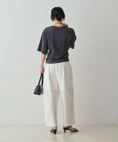 qualite / カリテ パンツ | 【セットアップ対応】シアーギンガムクロップドパンツ【予約】 | 詳細10