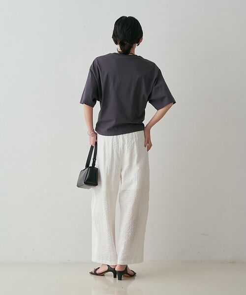 qualite / カリテ パンツ | 【セットアップ対応】シアーギンガムクロップドパンツ【予約】 | 詳細11