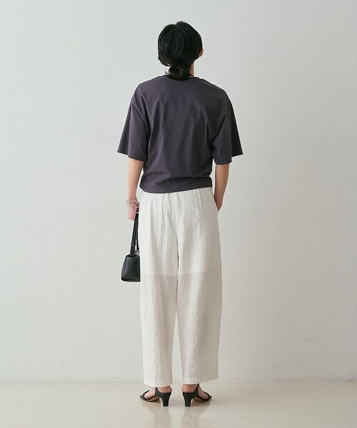 qualite / カリテ パンツ | 【セットアップ対応】シアーギンガムクロップドパンツ【予約】 | 詳細12