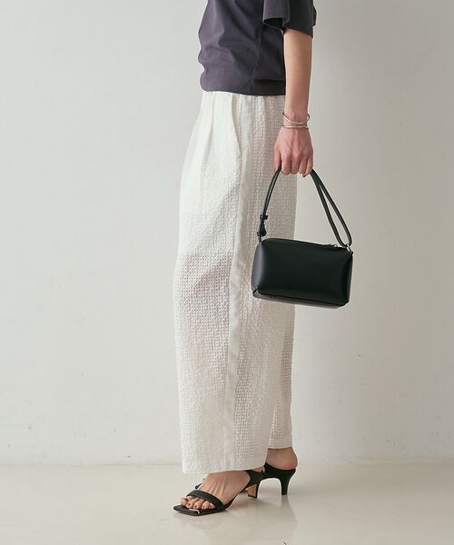 qualite / カリテ パンツ | 【セットアップ対応】シアーギンガムクロップドパンツ【予約】 | 詳細13