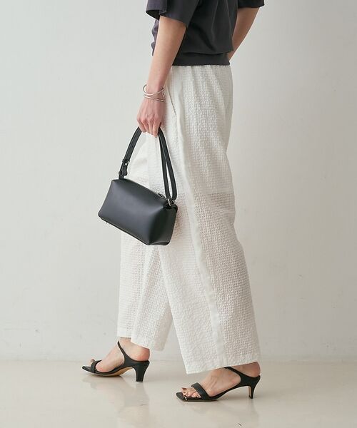 qualite / カリテ パンツ | 【セットアップ対応】シアーギンガムクロップドパンツ【予約】 | 詳細14