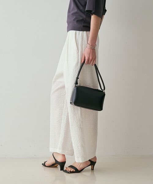 qualite / カリテ パンツ | 【セットアップ対応】シアーギンガムクロップドパンツ【予約】 | 詳細15