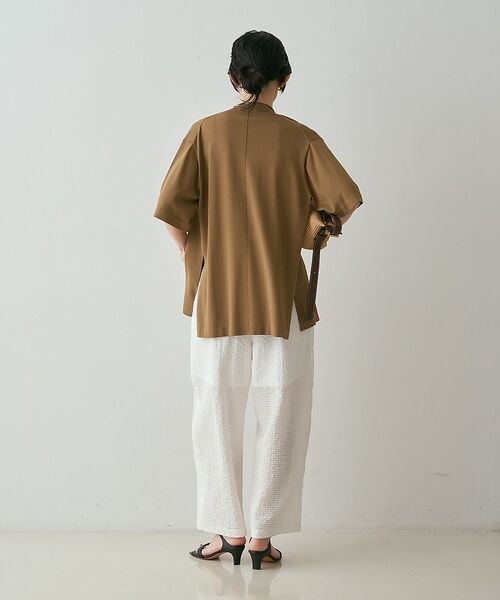 qualite / カリテ パンツ | 【セットアップ対応】シアーギンガムクロップドパンツ【予約】 | 詳細21