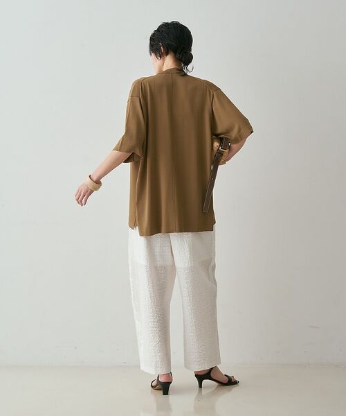 qualite / カリテ パンツ | 【セットアップ対応】シアーギンガムクロップドパンツ【予約】 | 詳細22