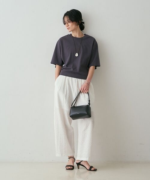 qualite / カリテ パンツ | 【セットアップ対応】シアーギンガムクロップドパンツ【予約】 | 詳細3