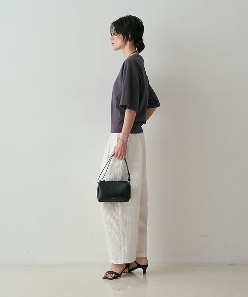 qualite / カリテ パンツ | 【セットアップ対応】シアーギンガムクロップドパンツ【予約】 | 詳細8