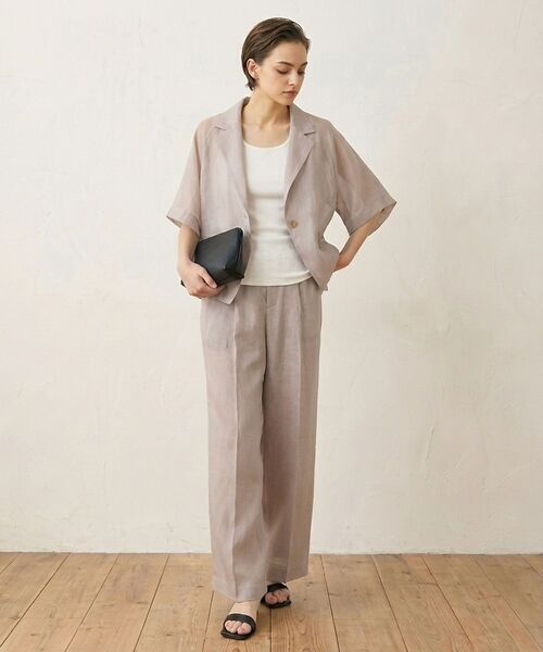 qualite / カリテ テーラードジャケット | 【セットアップ対応】シアーツイルジャケット【予約】 | 詳細1