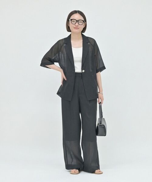 qualite / カリテ テーラードジャケット | 【セットアップ対応】シアーツイルジャケット【予約】 | 詳細2