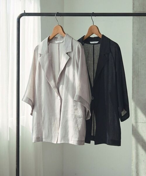 qualite / カリテ テーラードジャケット | 【セットアップ対応】シアーツイルジャケット【予約】 | 詳細3