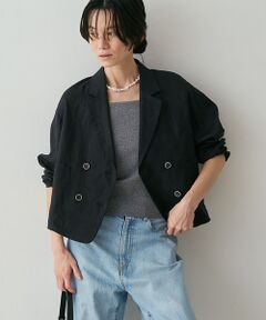qualite / カリテ テーラードジャケット | リネンショートジャケット【予約】