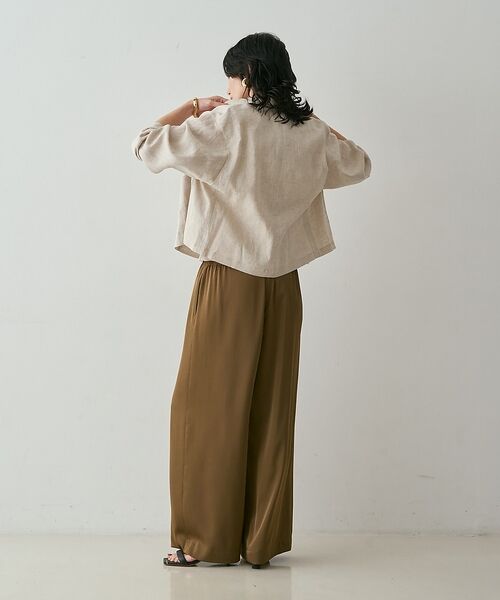 qualite / カリテ テーラードジャケット | リネンショートジャケット【予約】 | 詳細12