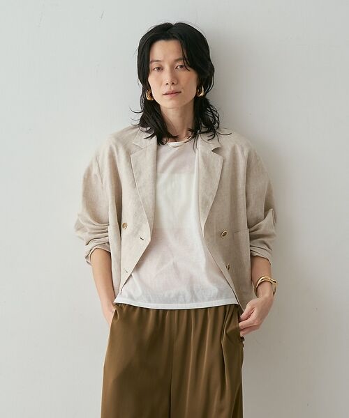 qualite / カリテ テーラードジャケット | リネンショートジャケット【予約】 | 詳細15