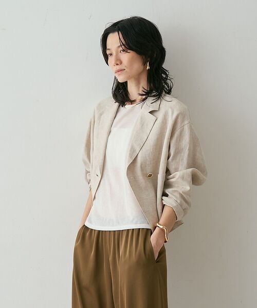 qualite / カリテ テーラードジャケット | リネンショートジャケット【予約】 | 詳細16