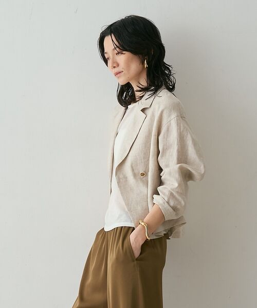 qualite / カリテ テーラードジャケット | リネンショートジャケット【予約】 | 詳細17