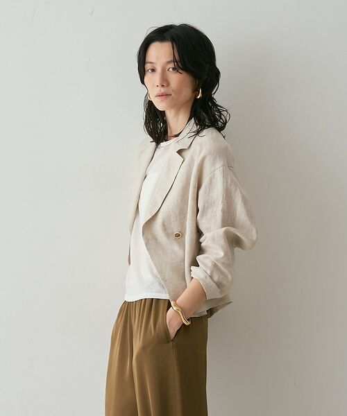 qualite / カリテ テーラードジャケット | リネンショートジャケット【予約】 | 詳細18