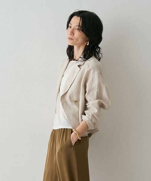 qualite / カリテ テーラードジャケット | リネンショートジャケット【予約】 | 詳細20