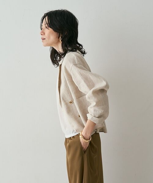 qualite / カリテ テーラードジャケット | リネンショートジャケット【予約】 | 詳細21
