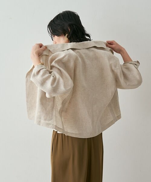 qualite / カリテ テーラードジャケット | リネンショートジャケット【予約】 | 詳細23