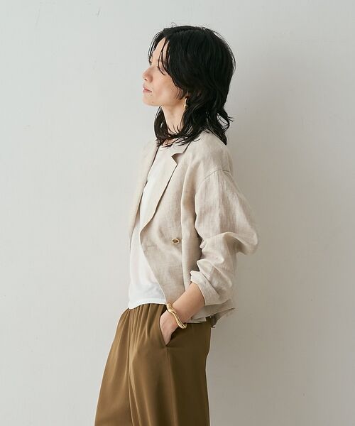 qualite / カリテ テーラードジャケット | リネンショートジャケット【予約】 | 詳細26