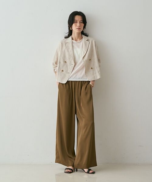 qualite / カリテ テーラードジャケット | リネンショートジャケット【予約】 | 詳細3