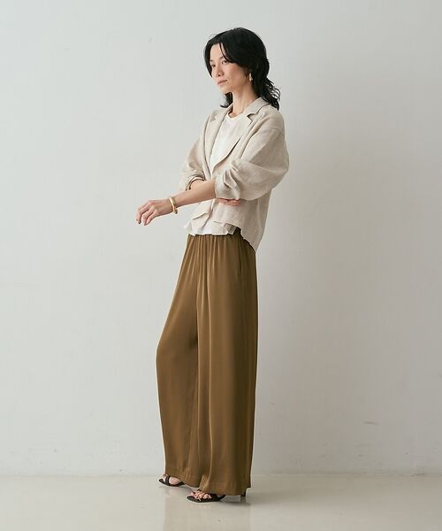 qualite / カリテ テーラードジャケット | リネンショートジャケット【予約】 | 詳細4