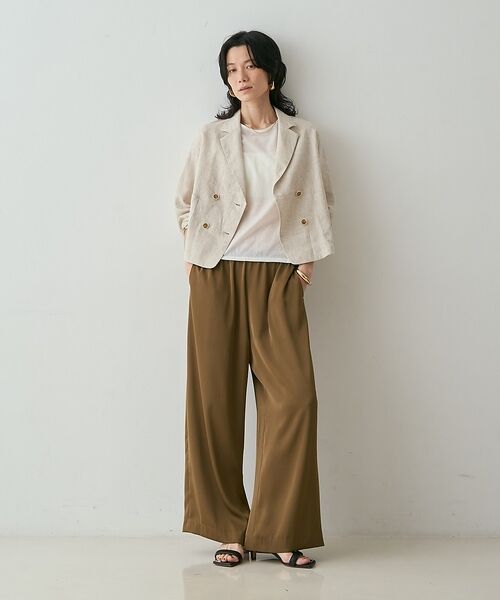 qualite / カリテ テーラードジャケット | リネンショートジャケット【予約】 | 詳細5