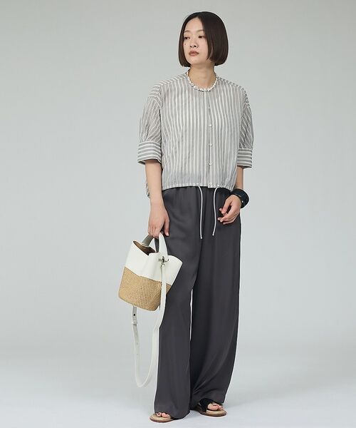 qualite / カリテ ショルダーバッグ | 【FEEL & TASTE】Lilyrafiacombi バスケットバッグ | 詳細3