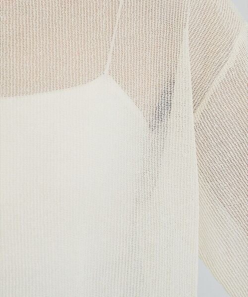 qualite / カリテ ニット・セーター | 【日本製・アシンメトリー】ハーフミラノ シアーニット【予約】 | 詳細16