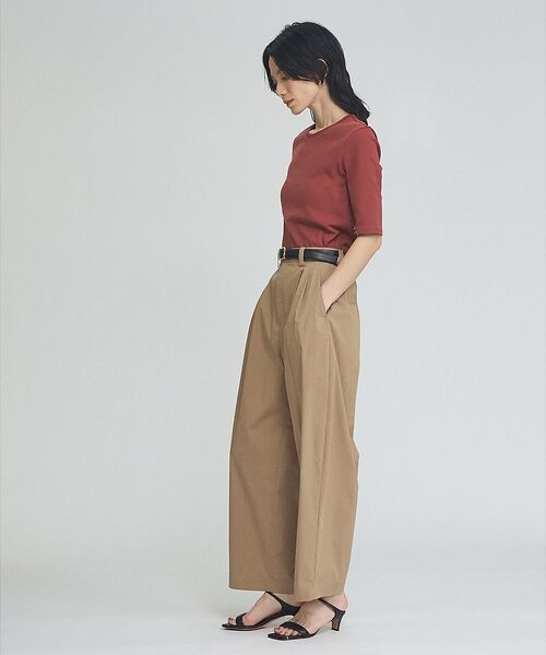 qualite / カリテ パンツ | 【接触冷感】タイプライター タックバレルパンツ【予約】 | 詳細8