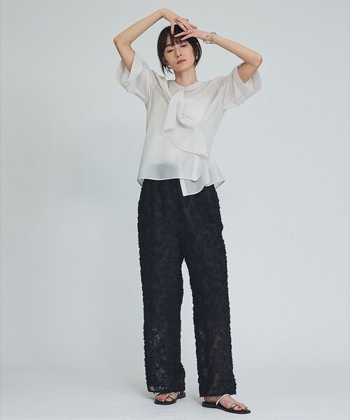 qualite / カリテ パンツ | フラワーフリンジジャガードパンツ【予約】 | 詳細10