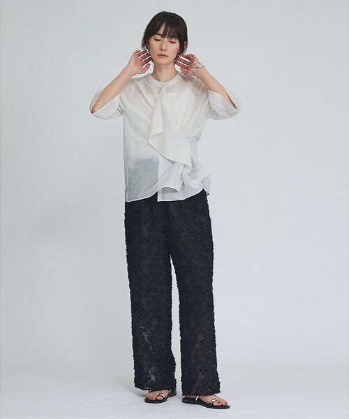 qualite / カリテ パンツ | フラワーフリンジジャガードパンツ【予約】 | 詳細9