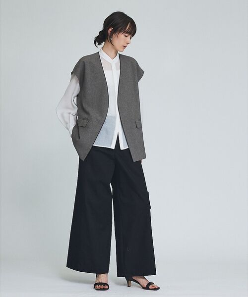 qualite / カリテ パンツ | TCツイルワイドパンツ【予約】 | 詳細25