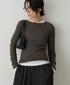 qualite / カリテ Tシャツ | 【接触冷感素材】ストレッチフライスカットソー【予約】