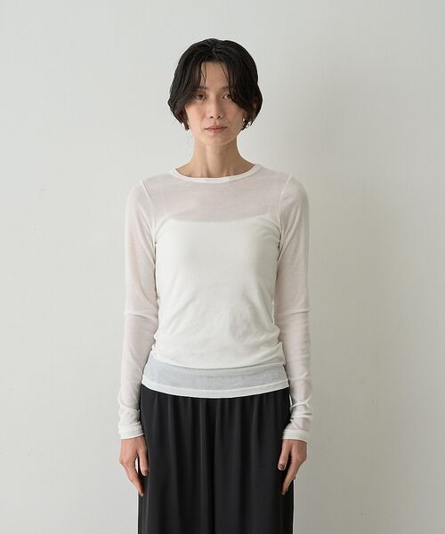 qualite / カリテ Tシャツ | 【接触冷感素材】ストレッチフライスカットソー【予約】 | 詳細12