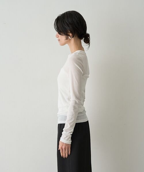 qualite / カリテ Tシャツ | 【接触冷感素材】ストレッチフライスカットソー【予約】 | 詳細13