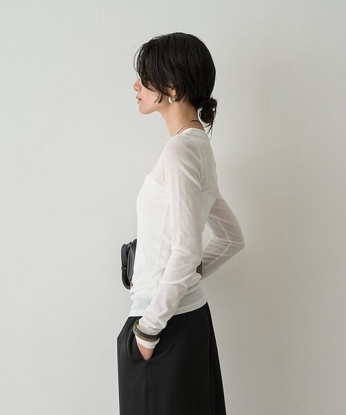 qualite / カリテ Tシャツ | 【接触冷感素材】ストレッチフライスカットソー【予約】 | 詳細3