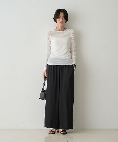 qualite / カリテ Tシャツ | 【接触冷感素材】ストレッチフライスカットソー【予約】 | 詳細5