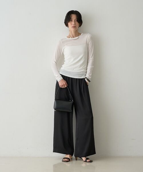 qualite / カリテ Tシャツ | 【接触冷感素材】ストレッチフライスカットソー【予約】 | 詳細6