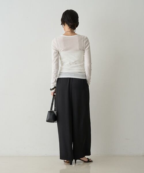 qualite / カリテ Tシャツ | 【接触冷感素材】ストレッチフライスカットソー【予約】 | 詳細9
