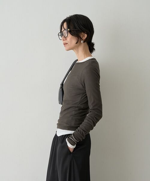 qualite / カリテ Tシャツ | 【接触冷感素材】ストレッチフライスカットソー【予約】 | 詳細19
