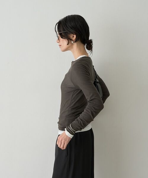 qualite / カリテ Tシャツ | 【接触冷感素材】ストレッチフライスカットソー【予約】 | 詳細20