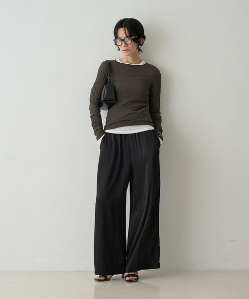 qualite / カリテ Tシャツ | 【接触冷感素材】ストレッチフライスカットソー【予約】 | 詳細26