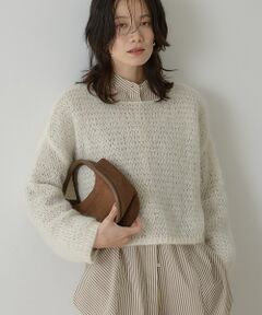 qualite / カリテ ニット・セーター | シアーモヘアプルオーバー【予約】